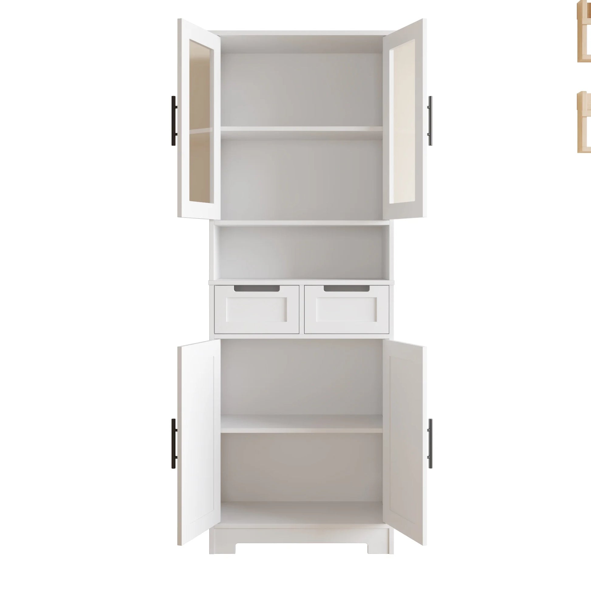 Ktaxon Wooden Bathroom Floor Cabinet with 4 Drawers & 1 Cupboard for Living Room Entryway, White - Product image 20