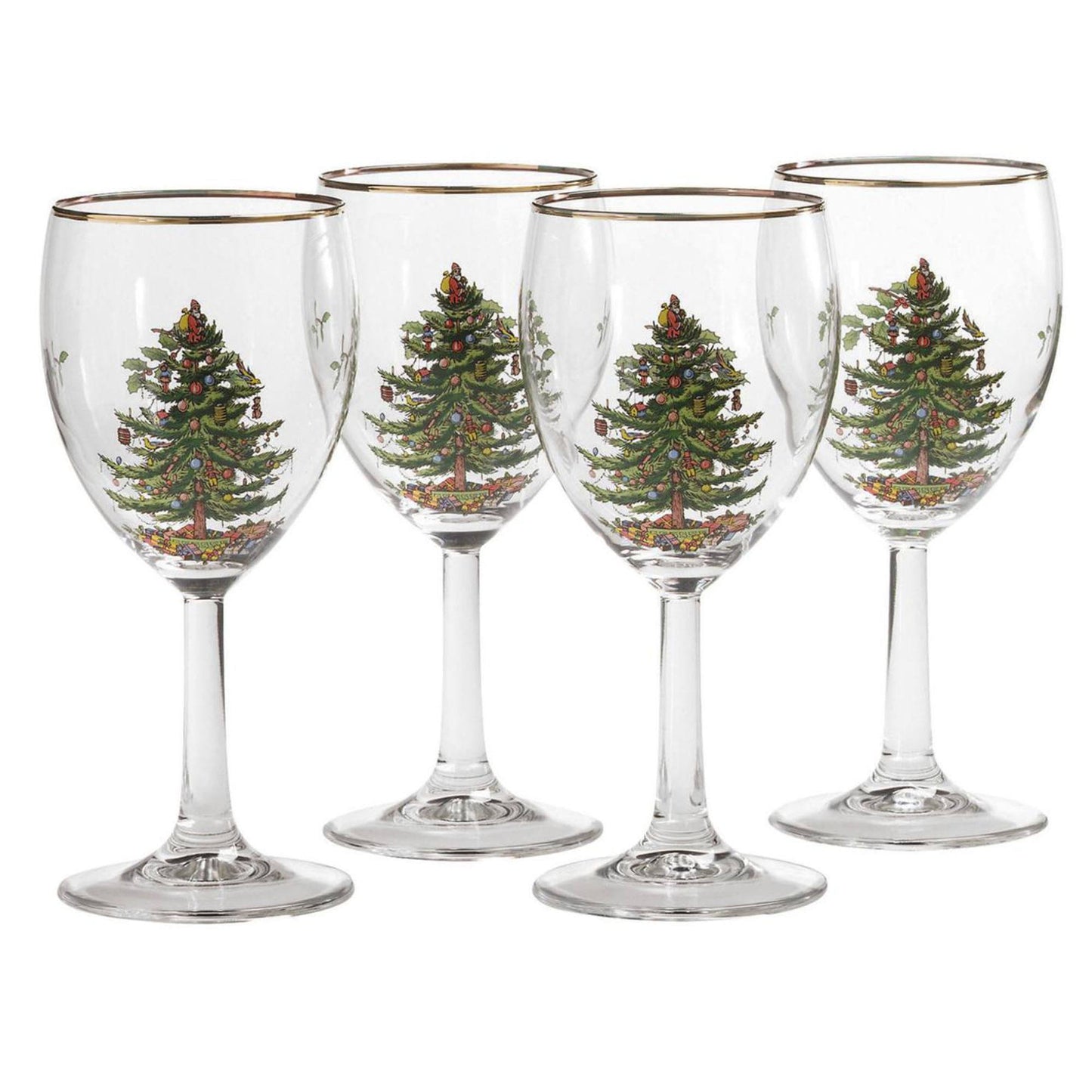 Spode Christmas Tree Set of 4 Wine Glasses - Product image 1