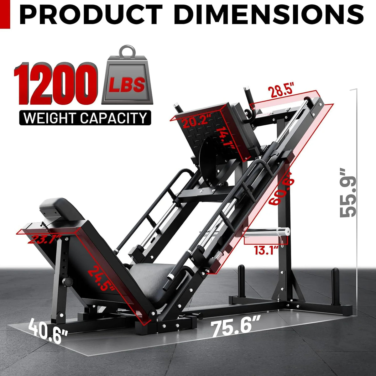 Ritfit Leg Press Hack Squat Machine, Professional Adjustable Leg Press Machine for Home Gym with Linear - Product image 13