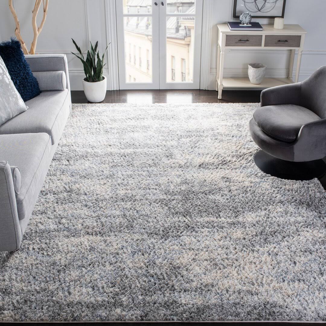 Wrought Studio Rabia Gray/Cream Area Rug, Size: Rectangle 4' x 6' - Product image 1