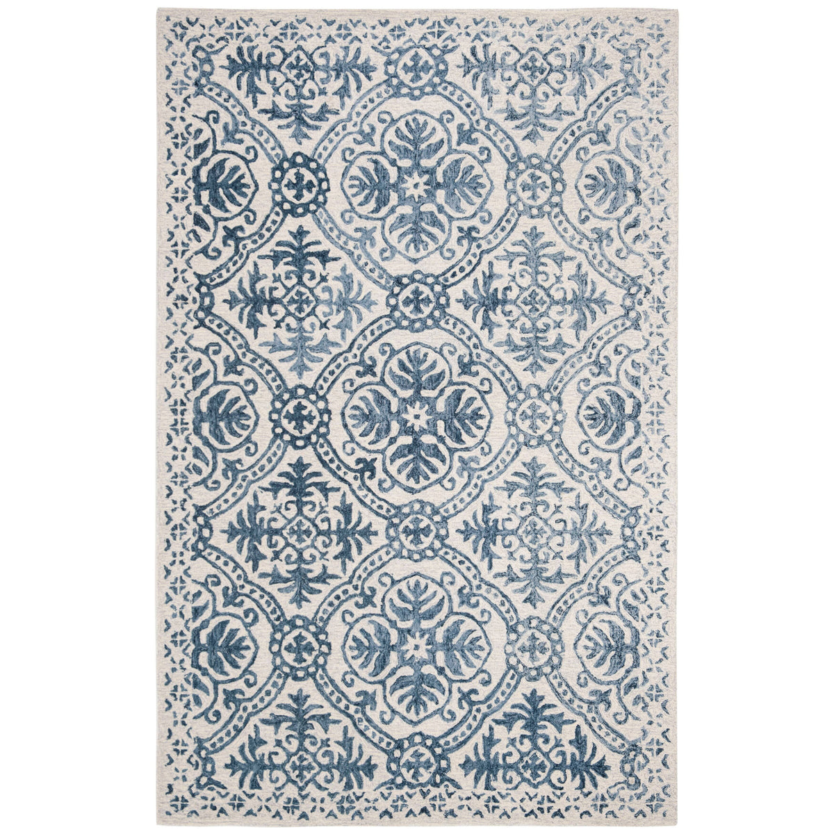 Lauren Ralph Lauren Nina Hand Tufted, Wool Pile, Navy / Ivory Area Rug Size: Runner 2' x 5' - Product image 1