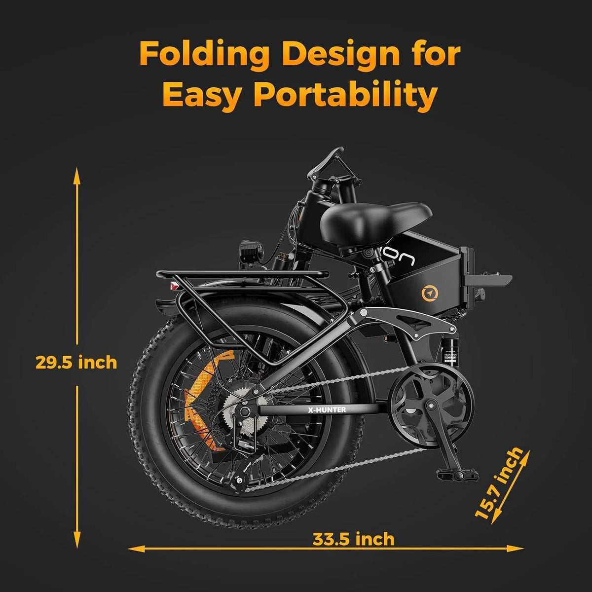 Jasion X - Hunter Electric Bike for Adults, 750W Motor Electric Bicycle with 48V 13AH Removable Battery - Product image 26