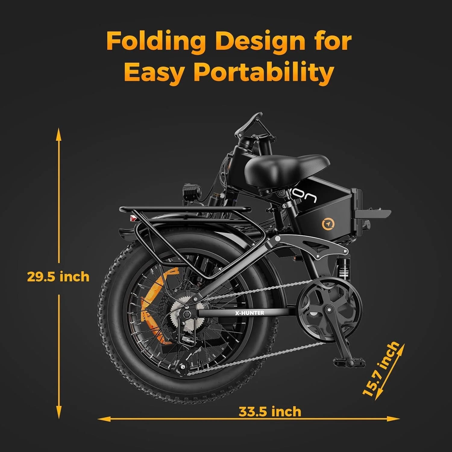 Jasion X - Hunter Electric Bike for Adults, 750W Motor Electric Bicycle with 48V 13AH Removable Battery - Product image 26
